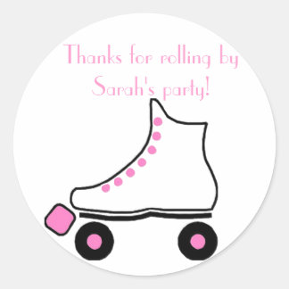 Rond Sticker Anniversaire Pretty Pink Roller