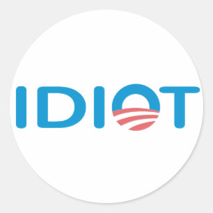 Rond Sticker anti-Obama