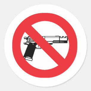 Rond Sticker anti-pistolet