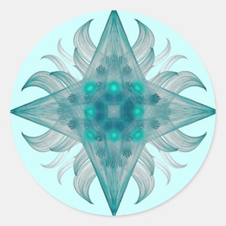 Rond Sticker Aquarius Star