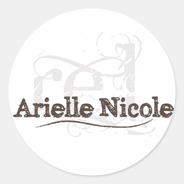 Rond Sticker Arielle Nicole (Devant)