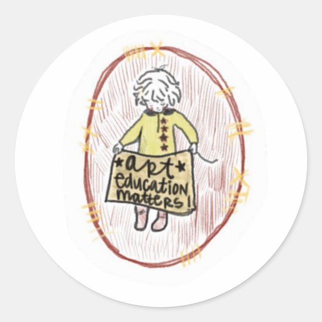 Rond Sticker Art Education Matters (Devant)
