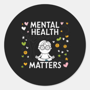 Rond Sticker Art Méditation S Minutieux