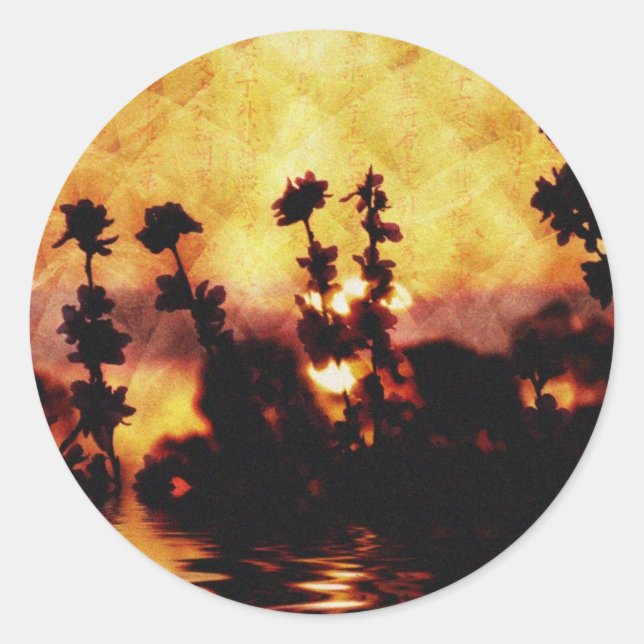 Rond Sticker asiatique (Devant)