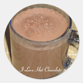 Rond Sticker au chocolat chaud