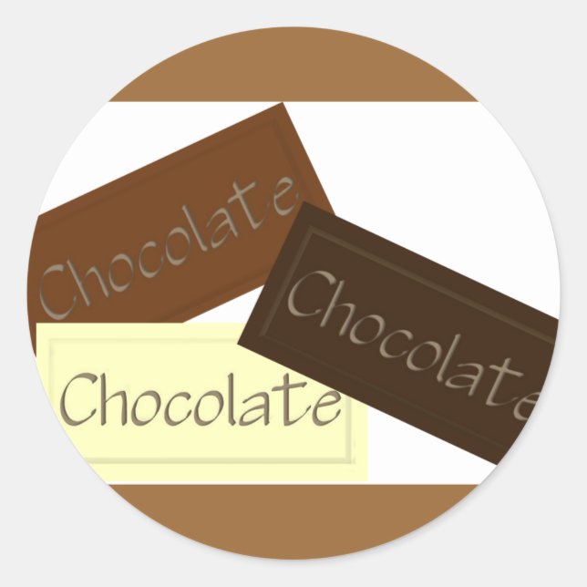 Rond Sticker au chocolat triple (Devant)