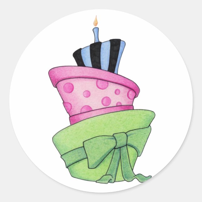 Rond Sticker au gâteau (Devant)