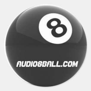Rond Sticker Audio8ball.com