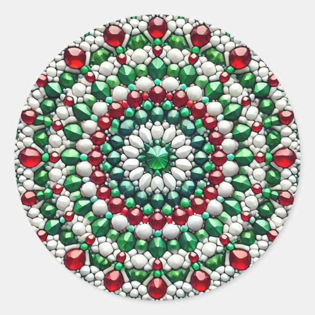 Rond Sticker aux couleurs italiennes (Devant)