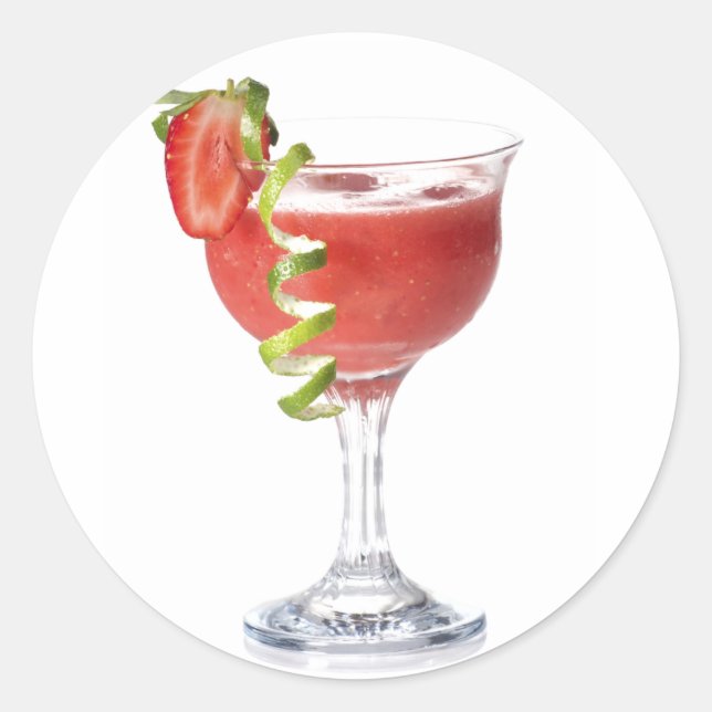 Rond Sticker aux fraises Daiquiri (Devant)