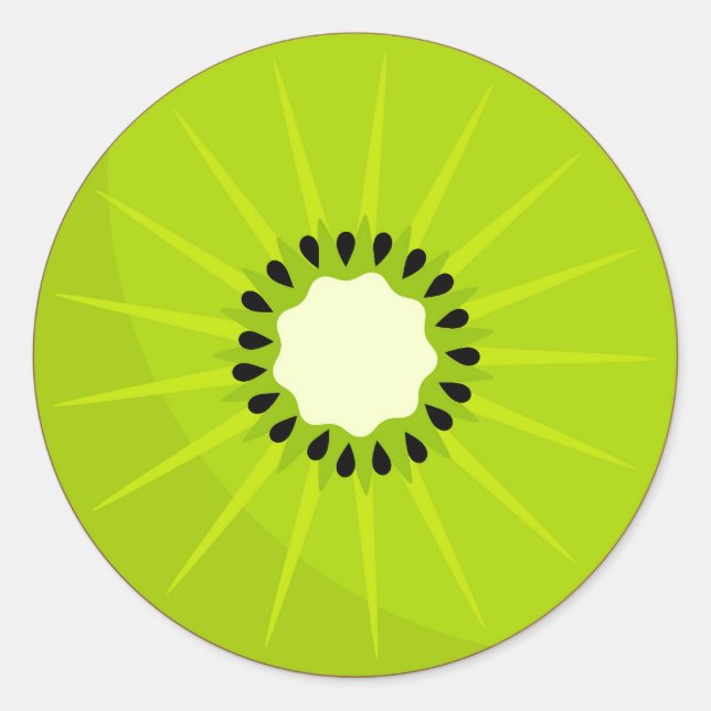 Rond Sticker aux fruits Kiwi (Devant)