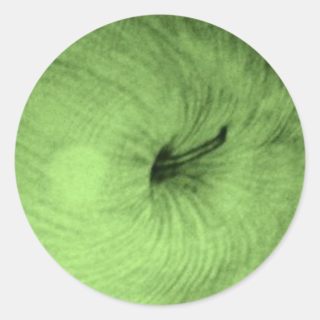 Rond Sticker aux pommes vertes (Devant)