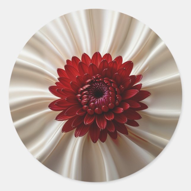 Rond Sticker avec design couleur japonaise (Devant)