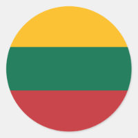 Sticker avec drapeau de Lituanie