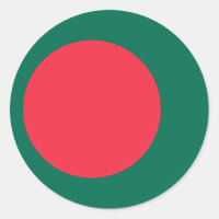 Sticker avec le drapeau du Bangladesh
