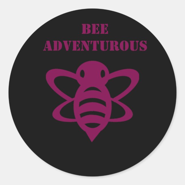 Rond Sticker aventurier abeille (Devant)
