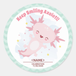 Rond Sticker Axolotl Classic