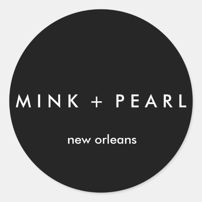 Rond Sticker B&W classique (Devant)