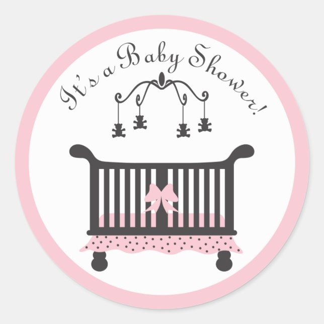 Rond Sticker baby shower (Devant)