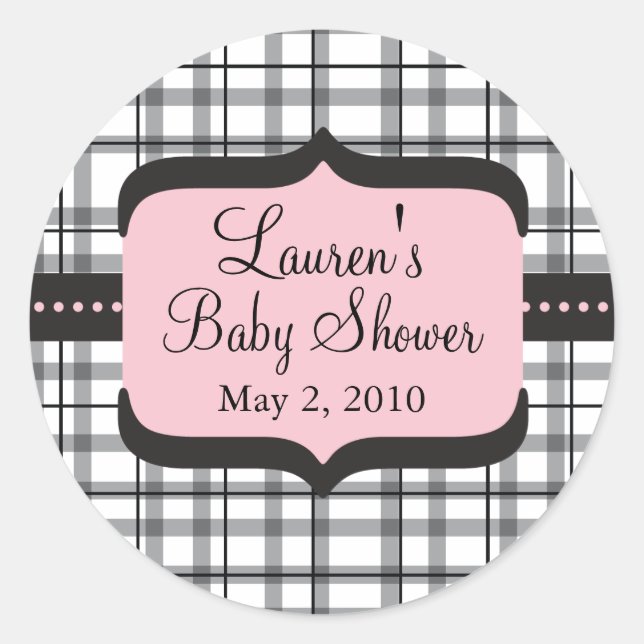 Rond Sticker baby shower (Devant)