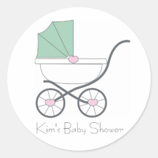 Rond Sticker baby shower Faveur