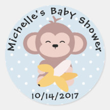 Sticker Baby shower Singe Cute Kawaii