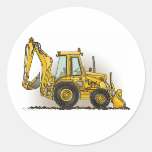 Rond Sticker Backhoe