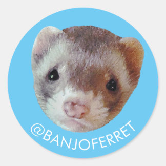 Rond Sticker Banjo Face
