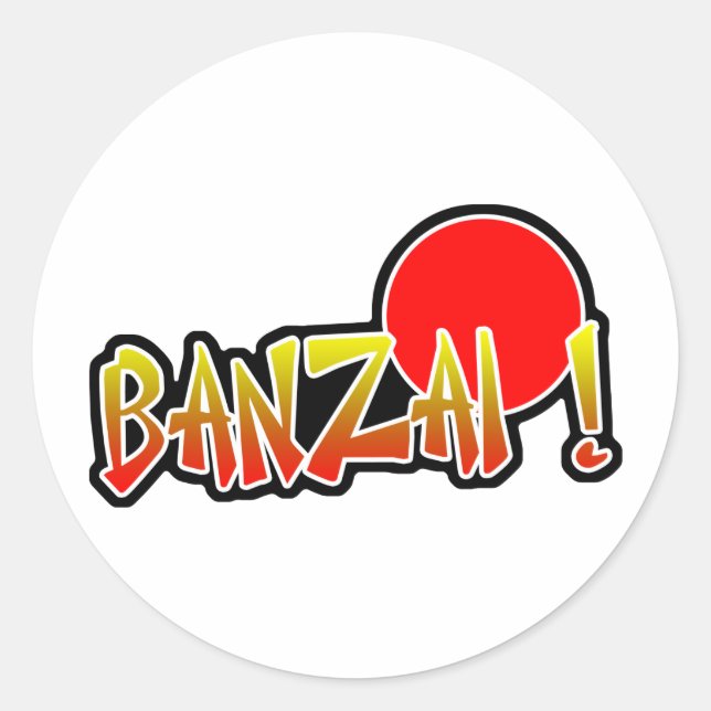 Rond Sticker Banzai (Devant)