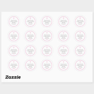 Rond Sticker baptism Personnaliser