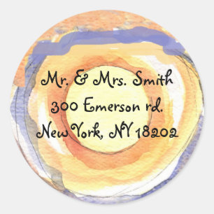 Rond Sticker Bat mitzvah Hemsa Bar Musical