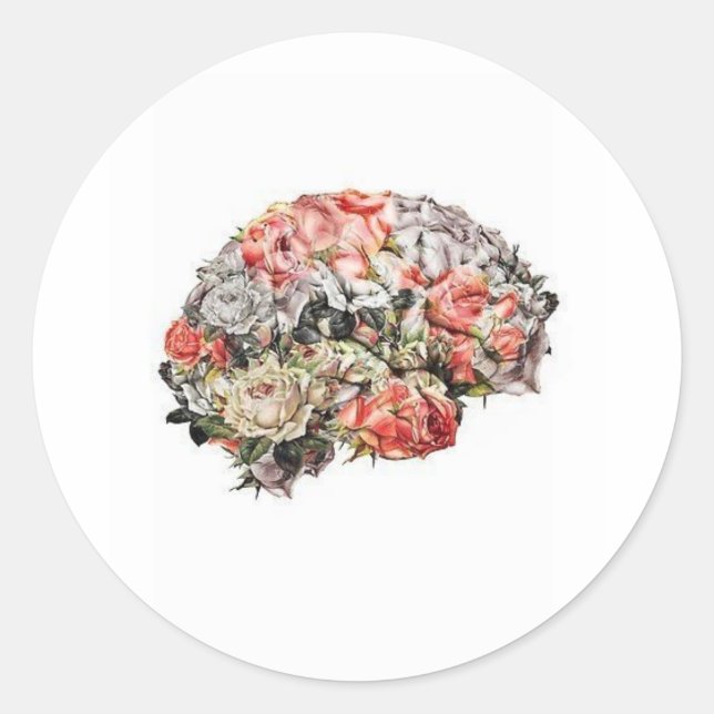 Rond Sticker beau design coussin zazzer amoureux un (Devant)