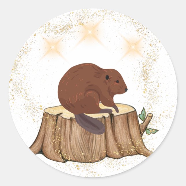 Rond Sticker Beaver (Devant)