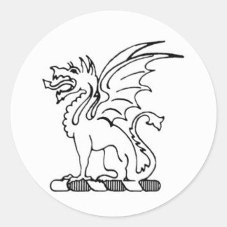 Rond Sticker Beta Theta Pi Dragon