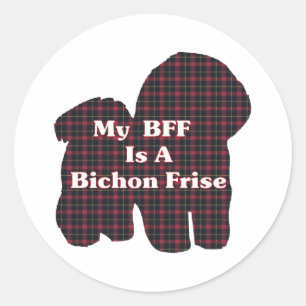 Rond Sticker Bichon Frise BFF