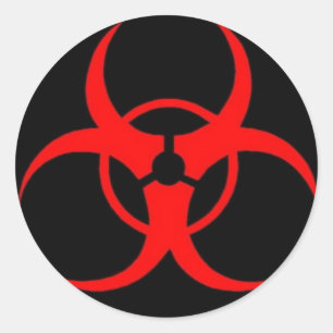 Rond Sticker biodanger