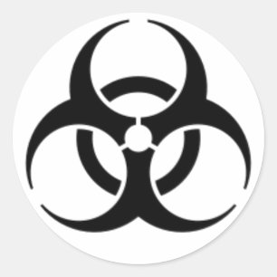 Rond Sticker BIOHAZARD