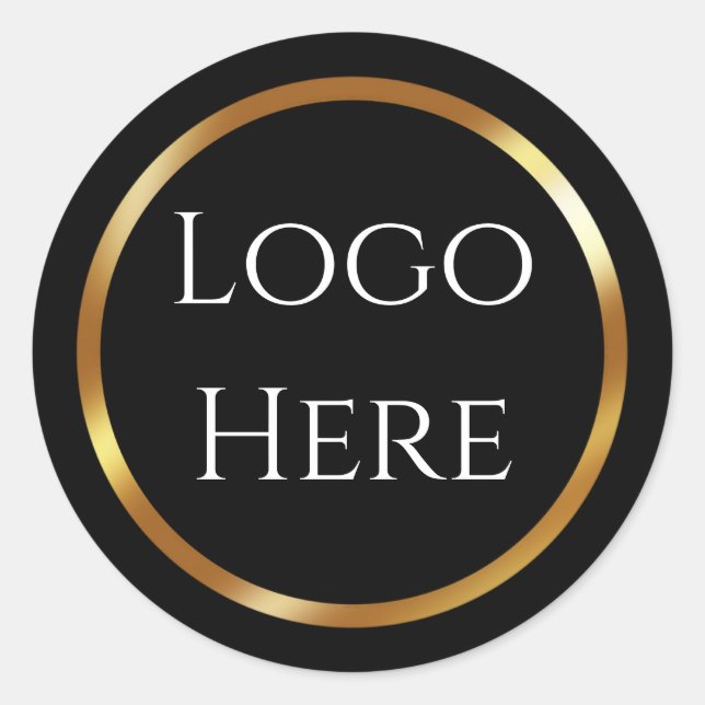 Rond Sticker Black and Gold tendance (Devant)