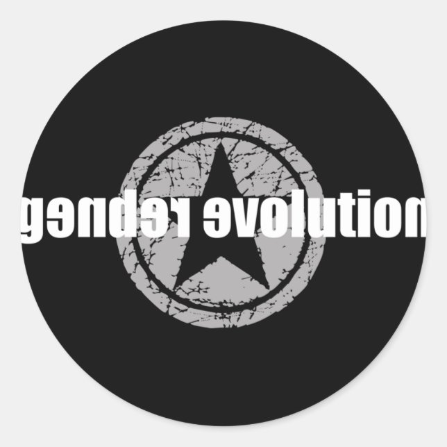 Rond Sticker Black Evolution Genre (Devant)