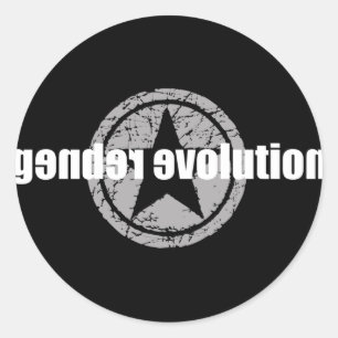 Rond Sticker Black Evolution Genre