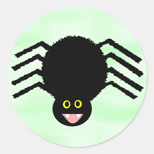Rond Sticker Black Spider (Devant)