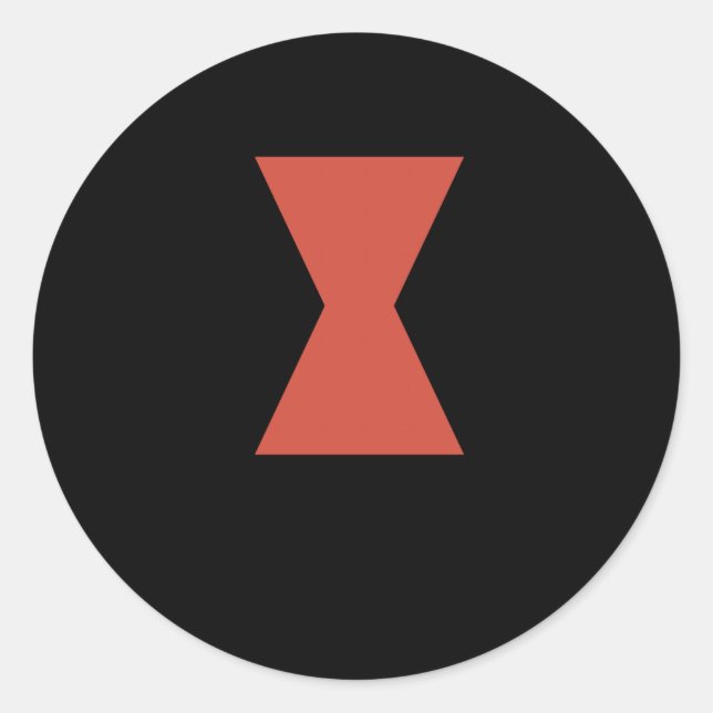 Rond Sticker Black Widow Spider (Devant)