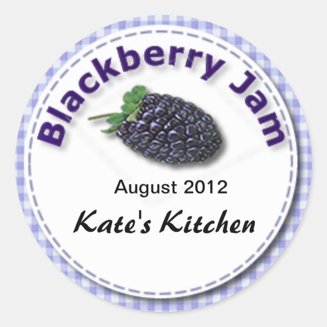 Rond Sticker Blackberry Jam (Devant)