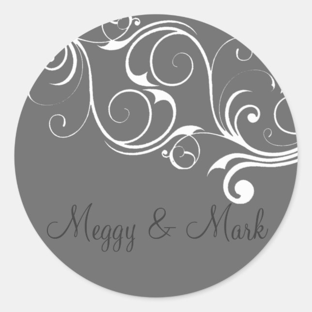 Rond Sticker blanc Vintage (Devant)
