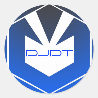 Rond Sticker bleu DJDT Grand