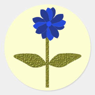 Rond Sticker bleu marine