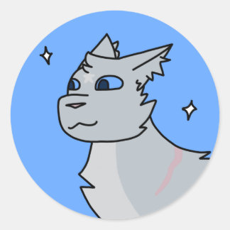 Rond Sticker Bluestar Round