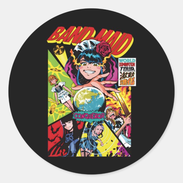 Rond Sticker Bm World Domination Tour (Devant)