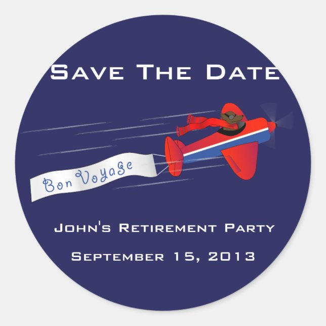 Rond Sticker Bon Voyage (Devant)