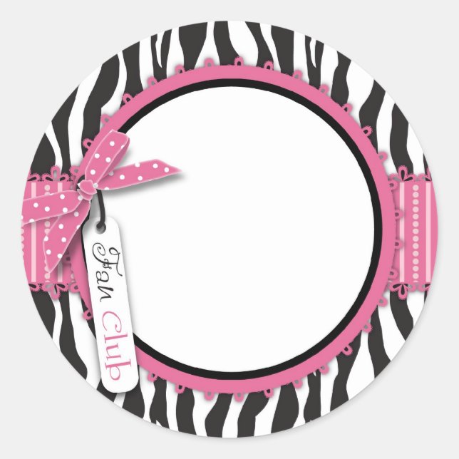 Rond Sticker Boutique Chic (Devant)